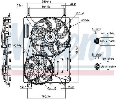 VENTILATOR RADIATOR NISSENS 85830 6