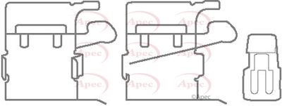 Accessory Kit, disc brake pad APEC KIT1136