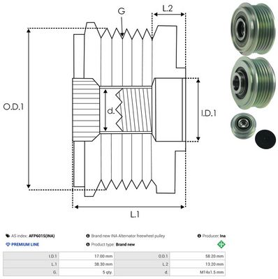 SISTEM ROATA LIBERA GENERATOR AS-PL AFP6015INA 3