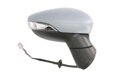 Zijspiegel Rechts (elektrisch, asferisch, met verwarming, under-coated, met indicator) past: FORD FIESTA VI 01.13-04.17