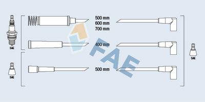 комплект запалителеи кабели FAE 83560