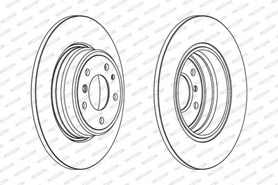 BREMSSCHEIBE FERODO DDF553 1