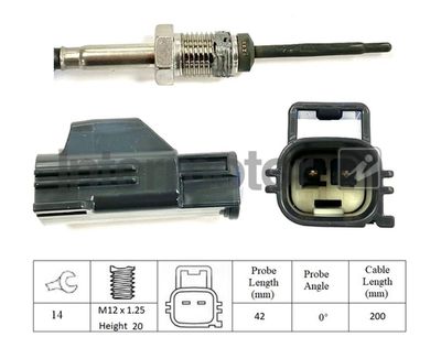 Sensor, exhaust gas temperature Intermotor 27031