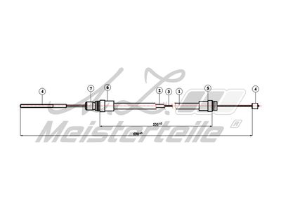 въжен механизъм, задействане на съединителя A.Z. Meisterteile AZMT-47-010-1268