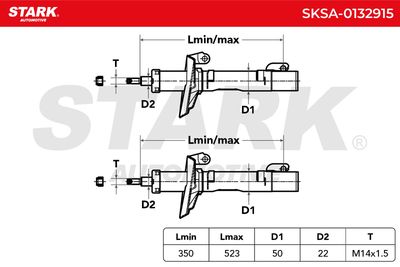 амортисьор STARK SKSA-0132915