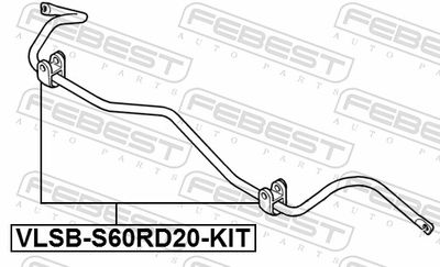 Repair Kit, stabiliser bush VLSB-S60RD20-KIT