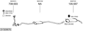 Изпускателна система BOSAL SYS09876