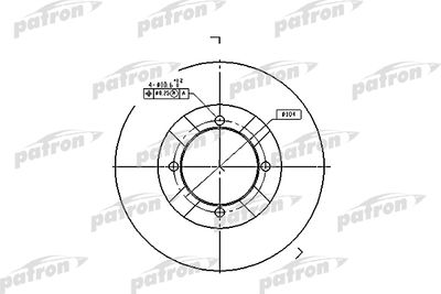 Тормозной диск PATRON PBD3095 для MITSUBISHI COLT