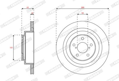 Bromsskiva FERODO DDF2965C