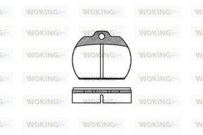 Комплект тормозных колодок, дисковый тормоз WOKING P1823.00 для VW KAEFER
