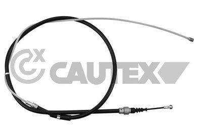 Тросик, cтояночный тормоз CAUTEX 762617 для SKODA ROOMSTER