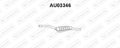 VENEPORTE AU03346 Глушитель выхлопных газов  для AUDI A4 (Ауди А4)