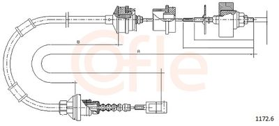 CABLU AMBREIAJ COFLE 11726