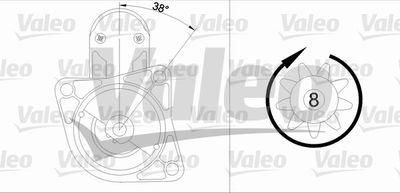 Стартер VALEO 455609 для MAZDA 323