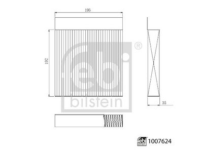 Филтър купе (поленов филтър) FEBI BILSTEIN 1007624