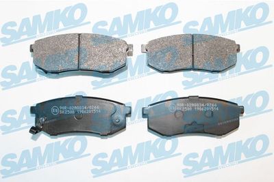 Комплект тормозных колодок, дисковый тормоз SAMKO 5SP1514 для HYUNDAI GALLOPER