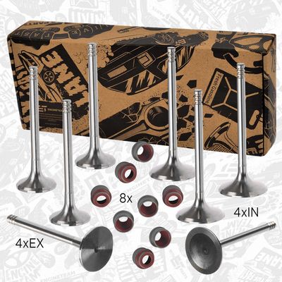 Kleppenset, in-/uitlaatklep - VS0009 - ET ENGINETEAM