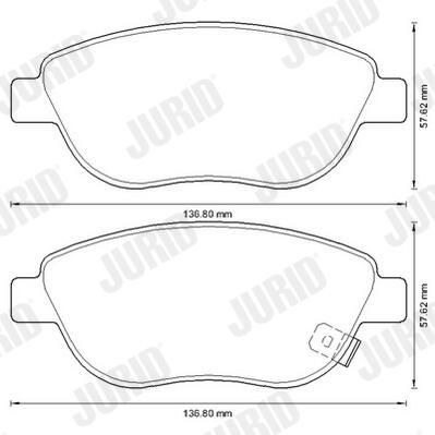 BREMSBELAGSATZ SCHEIBENBREMSE JURID 573308J 1