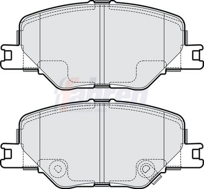 Fahren Brake Pad Set, disc brake FBP4255