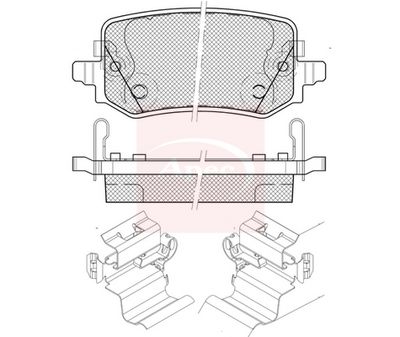 APEC Brake Pad Set, disc brake PAD2535