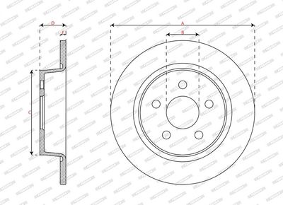 BREMSSCHEIBE FERODO DDF3123 1