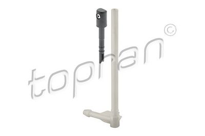 Plovimo skysčio purkštukas, priekinis langas