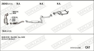 ABGASANLAGE WALKER HYH15129B