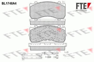 Комплект тормозных колодок, дисковый тормоз FTE 9500028 для MERCEDES-BENZ VARIO