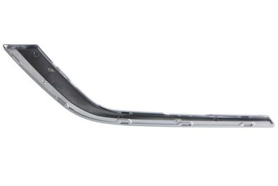 Grillestrip vooraan Voor Rechts (zilver, M-PAKIET) past: BMW 5 G60/G61/G68/G90/G91 07.23-