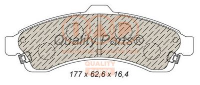 Комплект тормозных колодок, дисковый тормоз IAP QUALITY PARTS 704-01013 для CHEVROLET TRAILBLAZER