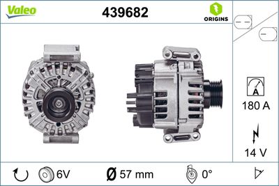 Генератор VALEO 439682 для MERCEDES-BENZ S-CLASS