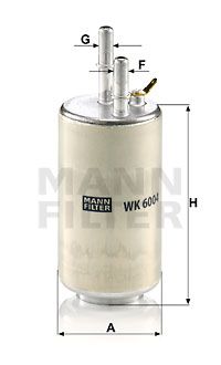 Топливный фильтр MANN-FILTER WK 6004 для VOLVO V60