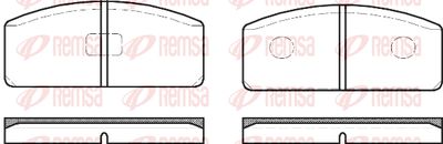 Комплект тормозных колодок, дисковый тормоз REMSA 0020.30 для RENAULT 16