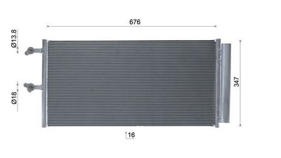 CONDENSATOR CLIMATIZARE MAHLE AC1142000S 18