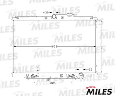 Радиатор, охлаждение двигателя MILES ACRB369 для HONDA SHUTTLE