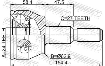 SET ARTICULATIE PLANETARA FEBEST 2110CB7 1