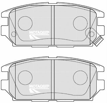 Комплект тормозных колодок, дисковый тормоз MOTAQUIP LVXL1236 для MITSUBISHI FTO