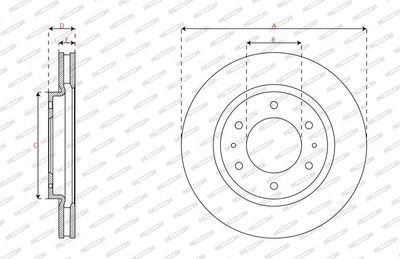 BREMSSCHEIBE FERODO DDF2752C 2