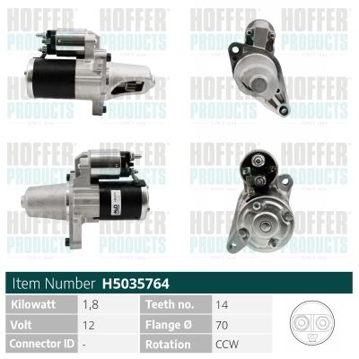 STARTER HOFFER H5035764