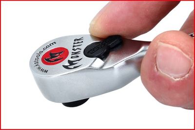 Ks Tools - Monster račňa s prepínacou páčkou 80 zubov 1/4" 125mm