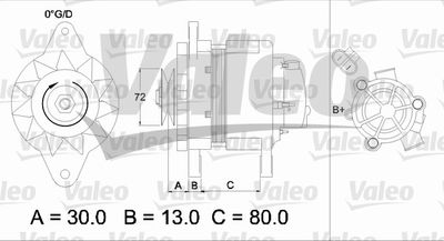 Генератор VALEO 436546 для NISSAN VANETTE