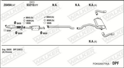 Изпускателна система WALKER FOK026577AA
