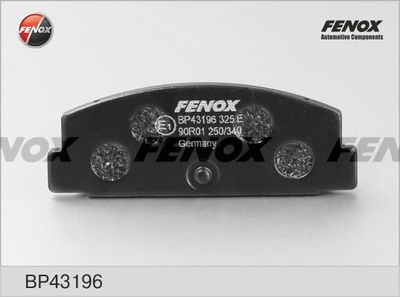 Комплект тормозных колодок, дисковый тормоз FENOX BP43196 для MITSUBISHI STARION