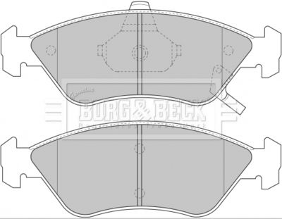 Комплект тормозных колодок, дисковый тормоз BORG & BECK BBP1661 для KIA CLARUS