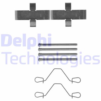 Комплектующие, колодки дискового тормоза DELPHI LX0216 для PEUGEOT 505