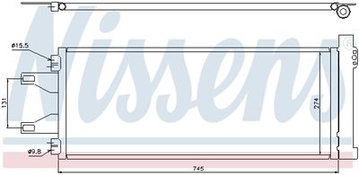 CONDENSATOR CLIMATIZARE NISSENS 94986 6