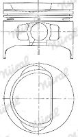 Поршень NÜRAL 87-374407-00 для TOYOTA STARLET