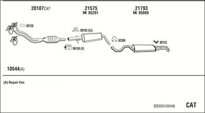 SISTEM DE ESAPAMENT WALKER SEK010046