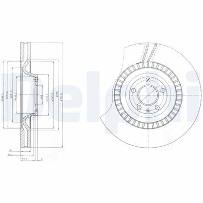 BREMSSCHEIBE DELPHI BG9065