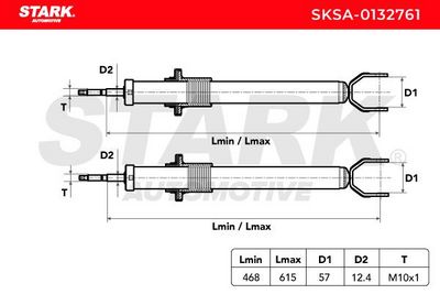 амортисьор STARK SKSA-0132761